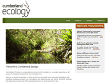 Tablet Screenshot of cumberlandecology.com.au